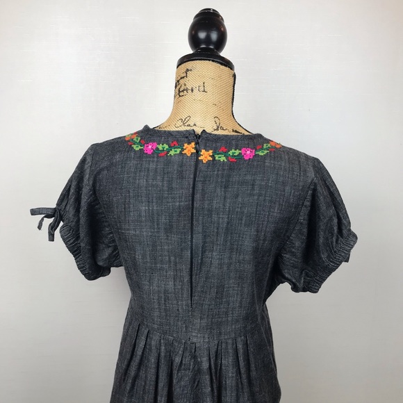 Free People Oaxaca Chambray Embroidered Dress - Picture 10 of 15